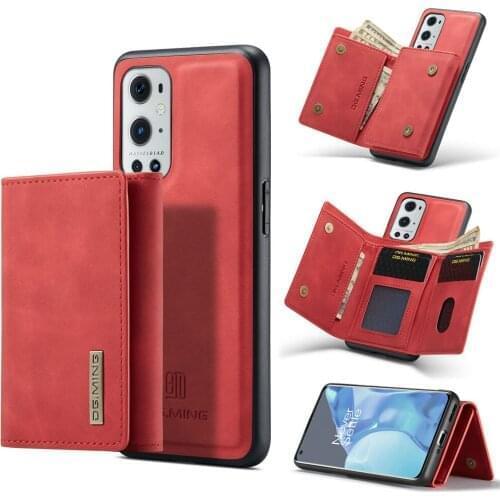 Case For OnePlus 9 Pro Leather Flip Luxury Magnetic Wallet Phone Case For Credit Card Protective Shockproof Stand Full Cover