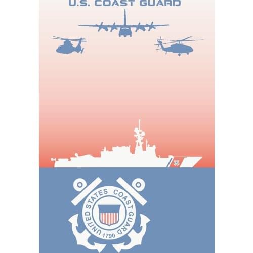 90*150cm us coast guard flag