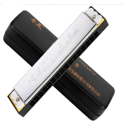 16 Hole Harmonica Tremolo Harmonica for beginners C Mouth Harp Silver reed Mouth Ogan Harp Musical Instrument 16 Hole Harmonica