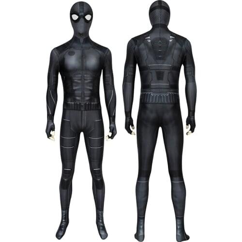 Adult Superhero Far From Home Peter Parker Night monkey Jumpsuit Cosplay Costume Halloween Masquerade Party Bodysuit