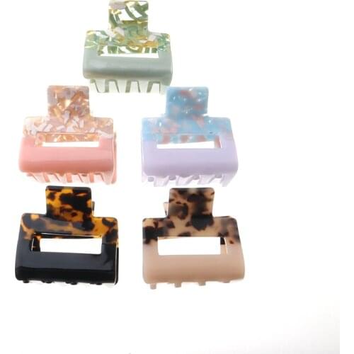 New Korean Style Square Hair Claw Clips For Kids High Quality Hair Accessories For Women Wholesale Custom