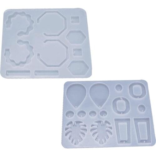 Oval Leaves Water Drop Earring Pendant Silicone Mold Epoxy Resin Dried Flower Mould For DIY Women Jewelry Accessoriess Making