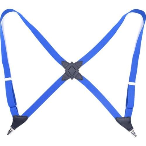 Fashion Pants suspensorio masculino for adults unisex 2 clips with Microfiber leather end подтяжки мужские