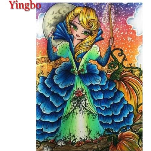 Full Square Diamond Painting Cartoon Girl Pictures Of Rhinestones 5D DIY Diamond Embroidery Sale Handmade Art Mosaic Home Decor