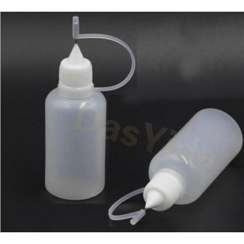 10 pcs/Lot empty plastic 30ML steel needle embeded Drppper Bottles/Liquid Dripper/Plastic Bottles/dispensing bottle