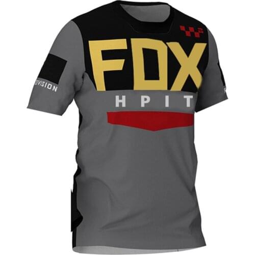 Motorcycle Mountain Bike Team Downhill Shirt Mtb Offroad Dh Fxr Bike Locomotive Shirt Cross Country Mountain Hpit Fox Jersey