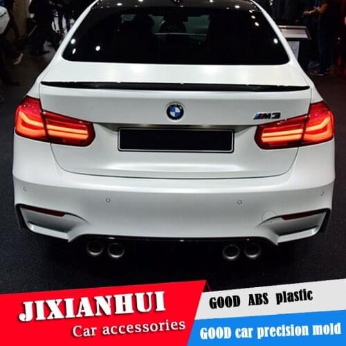 For F30 F35 Spoiler 2012-2015 BMW 3 series 320i 320li 325li 328i Spoiler P ABS plastic Material Car Rear Wing Color Rear Spoiler