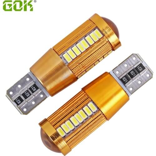 10pcs Super White T10 led Canbus No error LED W5W T10 38smd 3014 led Car side wedge light reading light license plate light