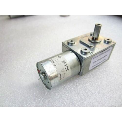 2 3 6 10 18 60 100 rpm 12V Motor 1-375r/min DC 6V 24V Gear Motor Reversed Torque Reduction S 12 Volt Geared Worm Motor