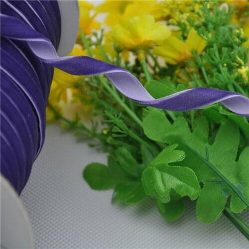5Y Purple Color 3/8"Velet Ribbon Craft/Wedding/sewing Free Shipping VR06