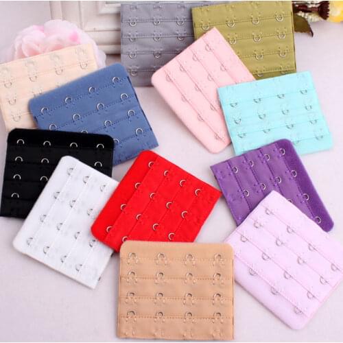 Underwear fitting accessories bra extender 4 hooks four extension belt buckle clasp Strap for women extension hook and eye tape