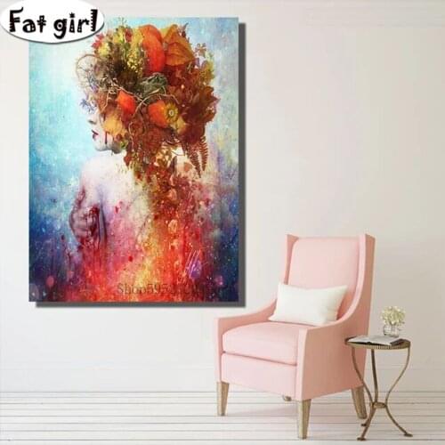 DIY Diamond Painting Abstract Naked Beauty Rhinestone Cross Stitch Flower Embroidery Decoration Square Round Drill Needlework