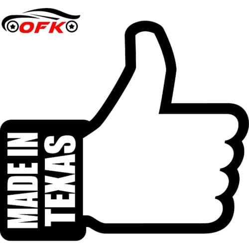 Car Stickers Decor Motorcycle Decals Made In Texas Like Decorative Accessories Creative Sunscreen Waterproof PVC,14cm*13cm