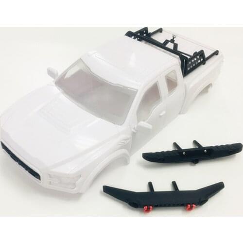 White Hard Body Shell 324MM Wheelbase W/ Bumper Sets For 1/10 Scale RC Crawler Toys Car TRAXXAS TRX-4 FORD Model Accessories