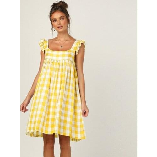Летние платья в клетку BellFlower China At AliExpress