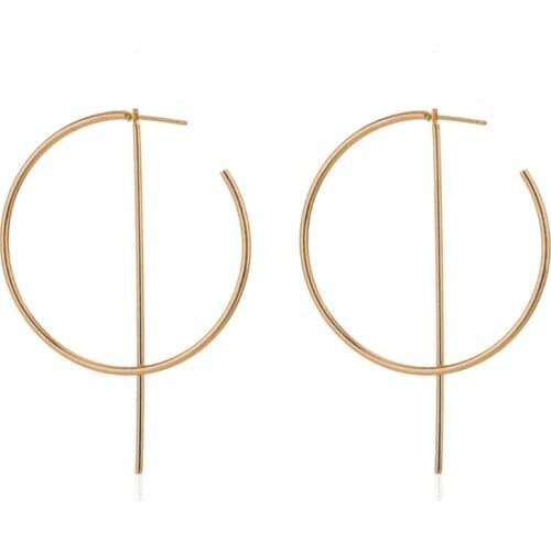 LXAD Big Hoop Earrings Gold/ Silver Earrings for Women Large and Thin Earrings for Women Girls Sensitive Ears