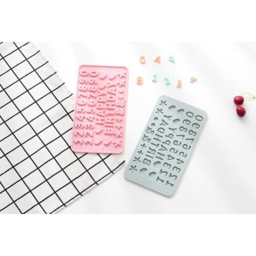 Alphanumeric happy birthday flip sugar mold silicone chocolate mold DIY baking tool