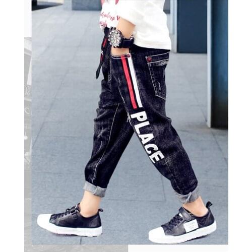 Kids Pants Girls Toddler Boys Jeans Thick Children Jeans for Boys Jeans Kids Boy Casual Denim Pants Toddler Kids Clothing 5-12Y