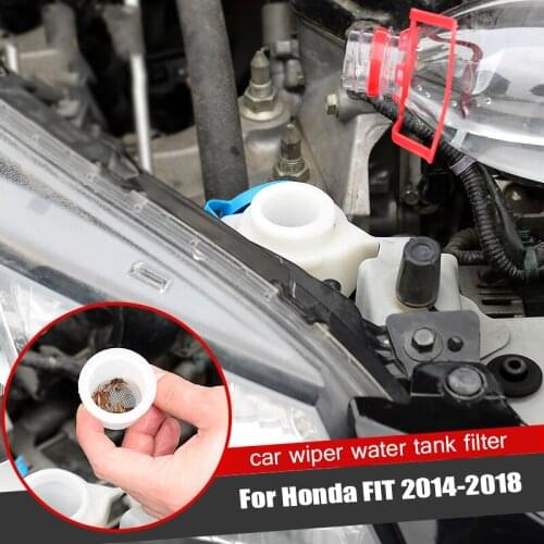 For Honda FIT 2014-2018 Car Wiper Water Tank Filter Water Bottle Wiper Water Filter Funnel Filter Debris Car Accessories