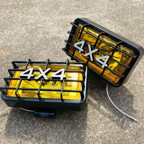 4x4 Offroad Car headlamp 12v 55w Halogen 4wd truck Spotlight Universal Autos Day driving Auxiliary fog light w/ protective cover