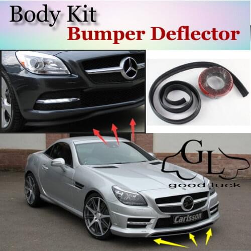 Bumper Lip Lips For Mercedes Benz SLK R170 R171 R172 / Top Gear Shop Spoiler For Car Tuning / TOPGEAR Recommend Body Kit + Strip