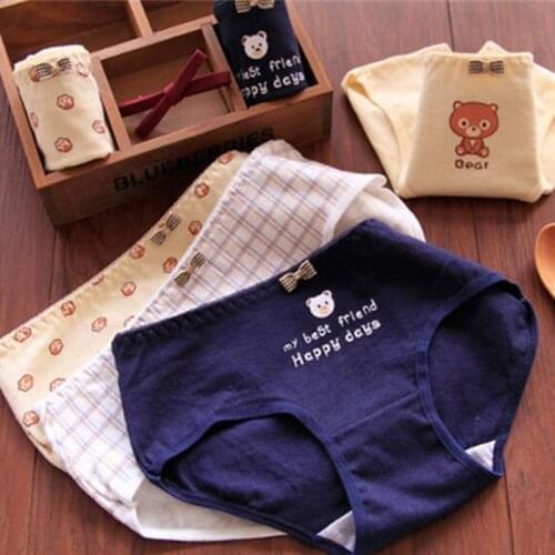 Cotton Panties girls underwear Briefs for Girls Panty Mid-Waist girls panties Underpants kids underwear 7pcs/lot SQ- 9886-7PCS