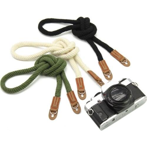 Besegad Handmade Retro Cotton Wrist Strap Camera Hand Belt Wristband for Sony a6000 a5000 5100 Circular Hole Mirrorless Camera