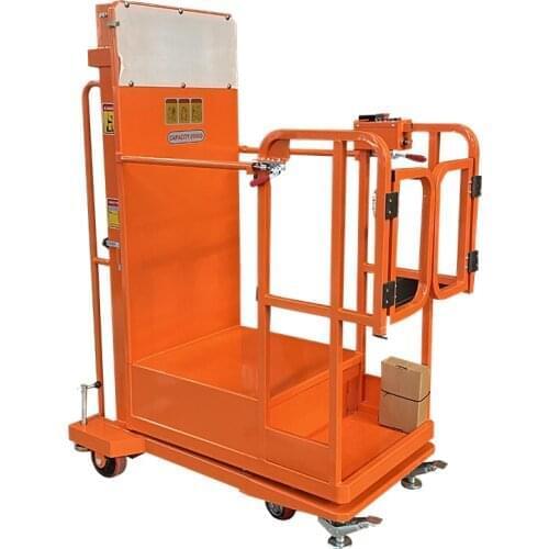 Qiyun 2.7- 4.5m CE ISO 200kg Semi Electric Aerial Order Picker Low Profile Hydraulic Order Picker Work for factory warehouse