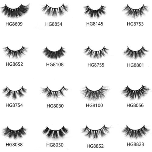 50pcs wholesale 5D 20mm mink eyelashes 100% hand made lashes free shipping you can mix the lashes style note it when you order