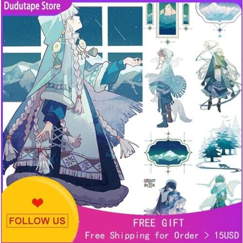 Journal Washi Tape Sticker Characters Snow Pet Long Cycle Special Oil