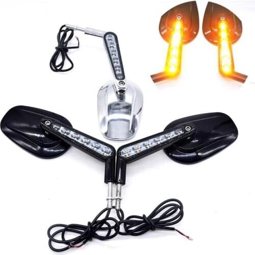 For 09-17Harley VROD VRSCF LED Front Turn Signal Motorcycle Rearview Mirror Modified Harley Retroreflector