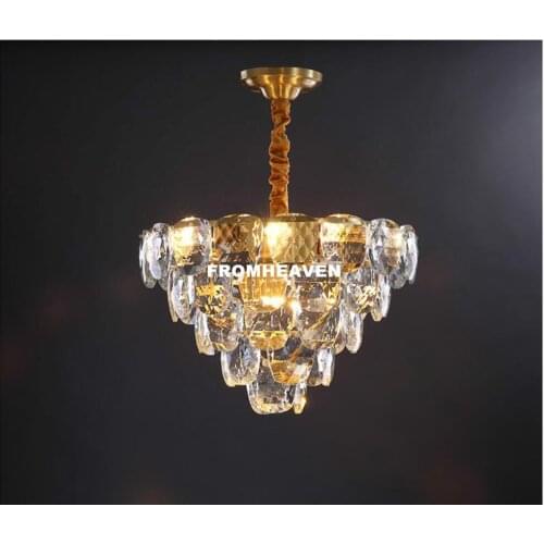 Modern Nordic Luxury LED Pendant Lights Lustre K9 Crystal LED Luminarias Hanging Lamparas Fixtures Living Room Pendant Lighting