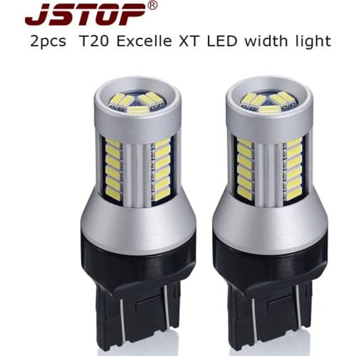 JSTOP 2PC XT width lights 24V Daytime lights led 12V T20 W21/5W 4014SMD 7443 lamp Super bright Clearance Light led signal bulbs