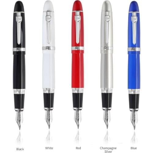 Jinhao 159 Medium Nib Fountain Pens High Quality Luxury Ink Pen 0.5mm Pluma Fuente Caligraphy Pen Penna Stilografica Pennino