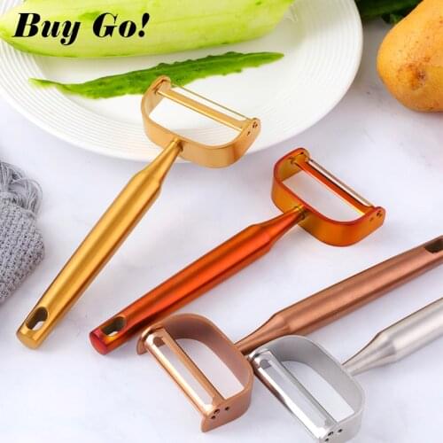 1Pc Fruit Vegetable Peeler Sharp Stainless Steel Straight & U Shape Potato Peeler Carrot Grater Skin Slicer Kitchen Gadgets Tool