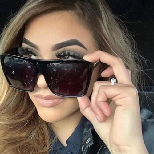 2021 Trend Square Sunglasses Women Vintage Oversized Sun Glasses Men Brand Designer Fashion Outdoor UV400 Colored Glasses