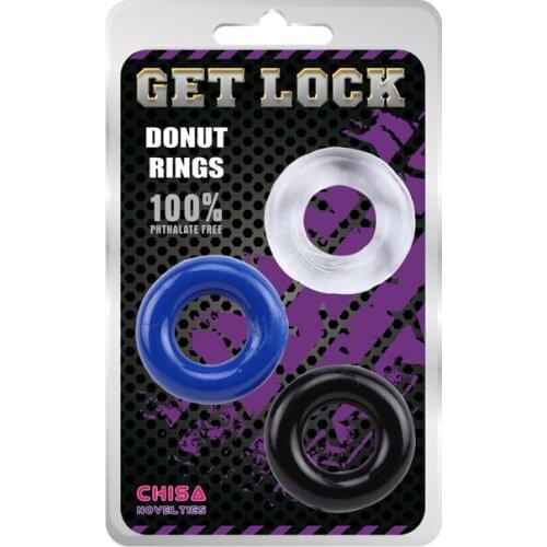 3PCS/SET Colorful Adult Sex Toy Penis Training Ring Cock Rings For Man Lasting Delaying Function Dildo Sleeves Lock Covers