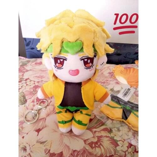Anime Dio Brando Dolls JoJos Bizarre Adventure Cute Plush Stuffed Toy Change Clothes Pillow Props Xmas Birthday Gifts Cospaly