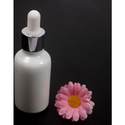 30ml essentional oil dropper botter porcelain white with white tip,black tip