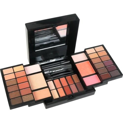 Overseas 35 Colors Professional Makeup Set Eye Shadow Long-Lasting Mascara Pressed Powder Cheek Beauty Ladies Cosmetics