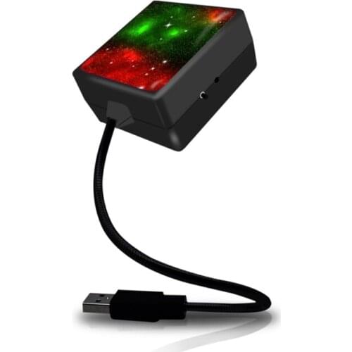 USB Car Interior Roof Atmosphere Starrry Sky Lamp LED Projector Star Night Light F19A