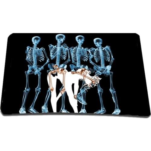 Skull Design alfombrilla ordenador Mousepad Rubber Anti-slip Slim Soft Mat Pads For Overwatch Dota For Laser Mouse Optical Mice