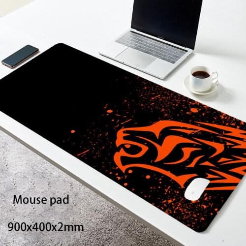 Red Leopard-Excovip Extra Long Large XL Gaming Desk Mat Smooth Surface Non-Slip Rubber Mouse Pad Mat with Designs Gamer mousepad