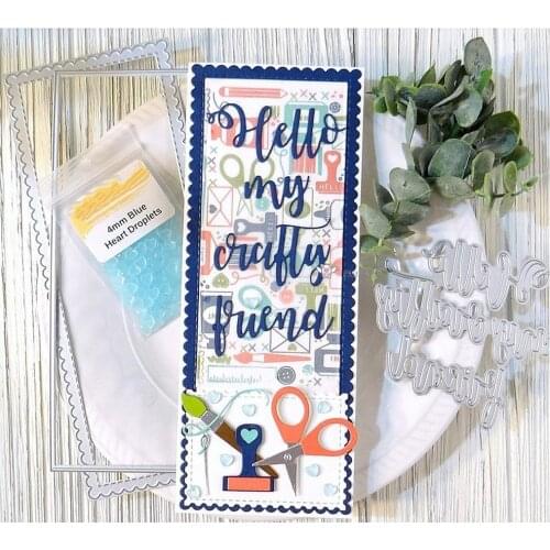 Mmao Crafts Metal Steel Cutting Dies New Wavy rectangular frame Stencil For DIY Scrapbooking Paper/photo Cards Embossing Dies