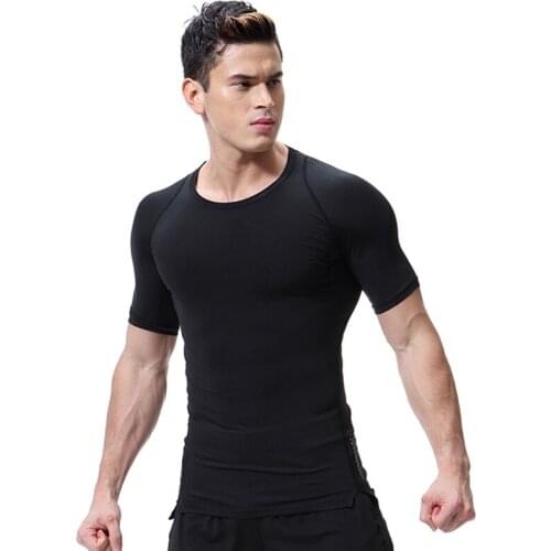 Mens Workout Clothes Stretch Breathable Quick-drying Long-sleeved Shapewear Outdoor Sweating Basketball Running Sportswear