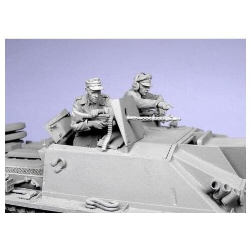 German Resin Soldiers of World War II German Army Chariot Soldiers Two-Person Kit 1:35