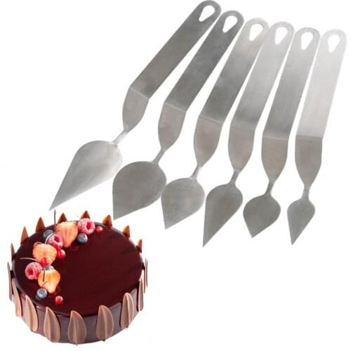 Chocolate Feather Leaf Knife Modeling Making Tools Stainless Steel Chocolate Mousse Cake Decoration Tools Baking For Bakery