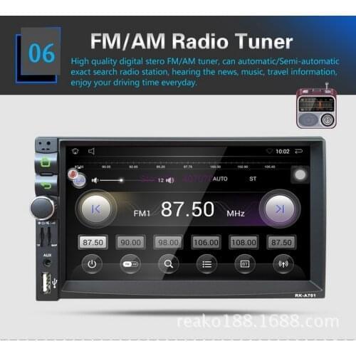 By DHL or Fedex 5pcs 7 inch A701 Car DVD GPS Player Capacitive HD Touch Screen Radio Stereo 8G/16G Suppot Input Android4.4