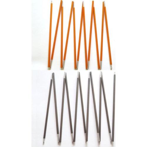 2pcs/set Outdoor Camping Hiking Travel Aluminum Alloy 0.85cmX404cm (11 Sections) Tent Poles