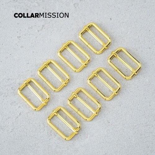 30mm recyclable adjustable hardware parts for outdoor luggage with dog collars and dog leashes yellow gold LXK30HJ